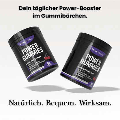 PureVitals Shilajit Power Gummies - Natürliches Supplement für Energie & Balance - PureVitals